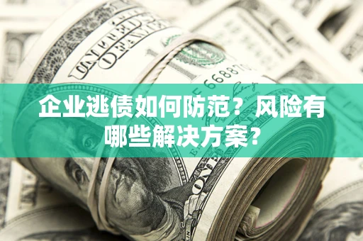 济南企业逃债如何防范？风险有哪些解决方案？