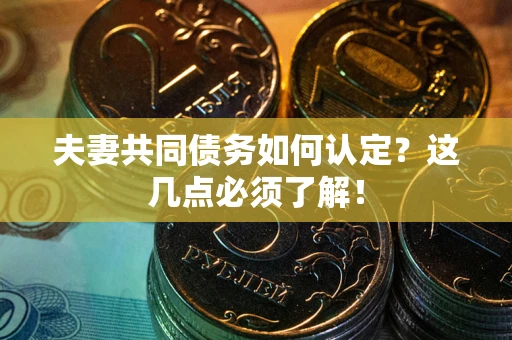 济南夫妻共同债务如何认定？这几点必须了解！