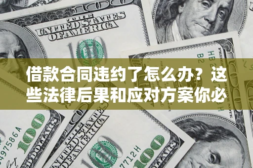 济南借款合同违约了怎么办？这些法律后果和应对方案你必须知道