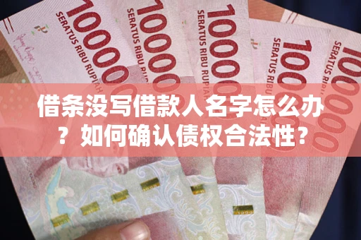 济南借条没写借款人名字怎么办？如何确认债权合法性？