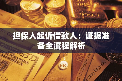济南担保人起诉借款人：证据准备全流程解析
