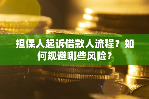 济南担保人起诉借款人流程？如何规避哪些风险？