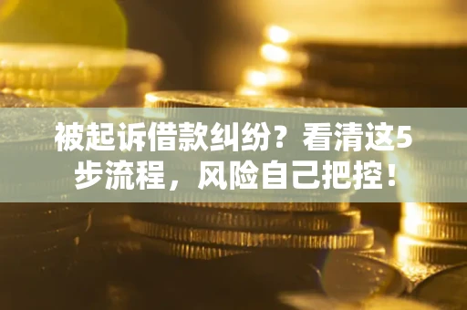 济南被起诉借款纠纷？看清这5步流程，风险自己把控！